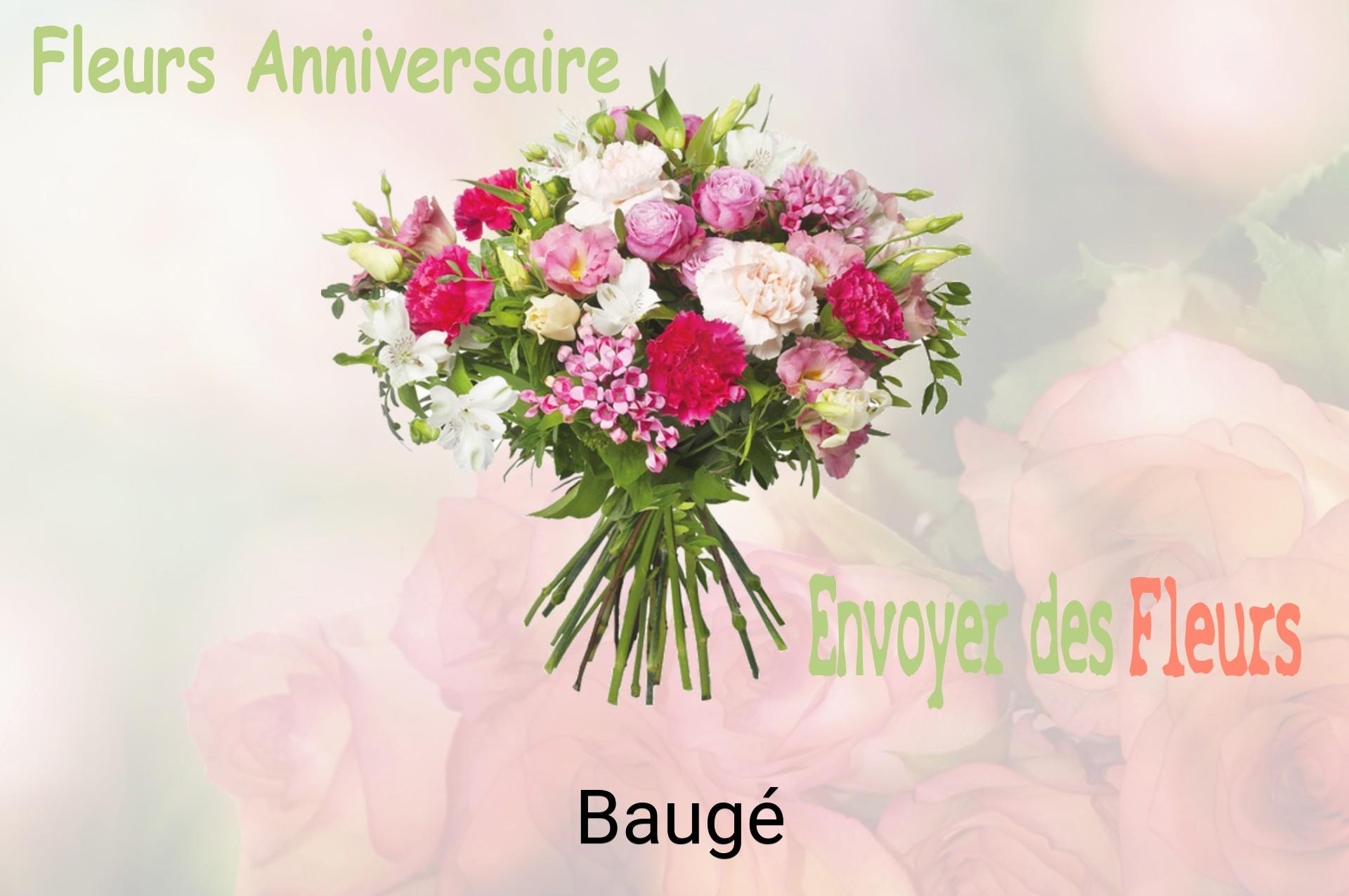 Bouquet de fleurs d’anniversaire livré à Baugé